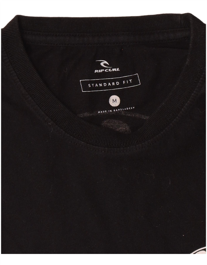 T-shirt grafica da uomo con vestibilità standard Rip Curl, colore nero medio
