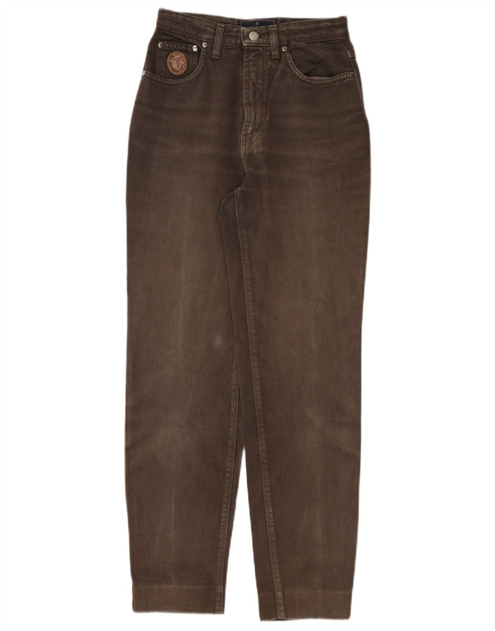 Jeans Trussardi Uomo Tapered IT 42 Medio W28 L28 Cotone Kaki