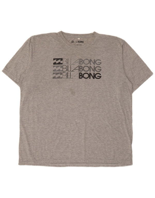 T-shirt grafica da uomo Billabong Top XL grigio chiazzato