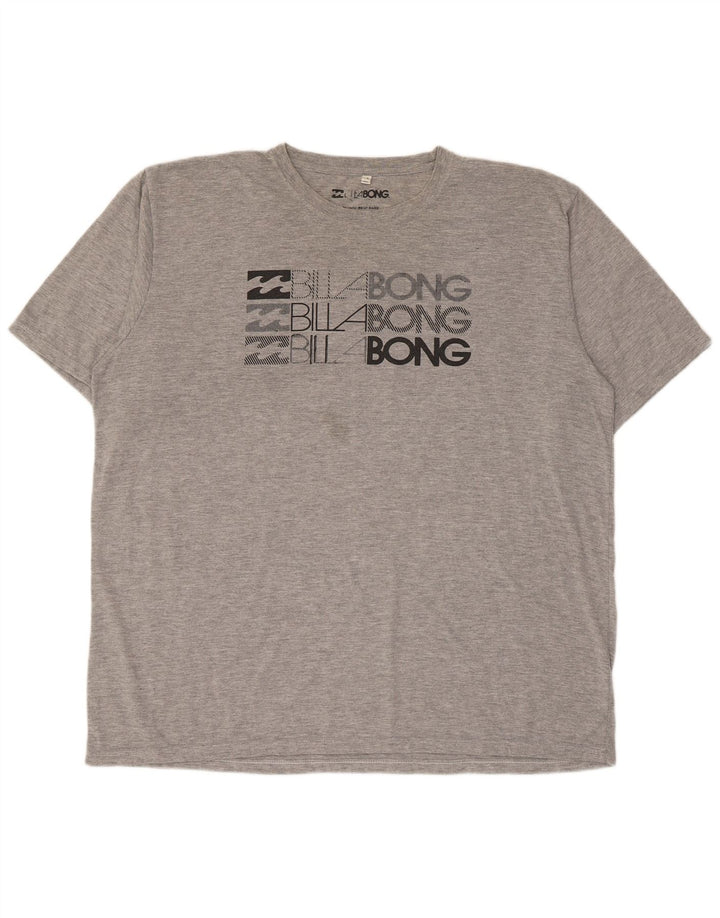 T-shirt grafica da uomo Billabong Top XL grigio chiazzato