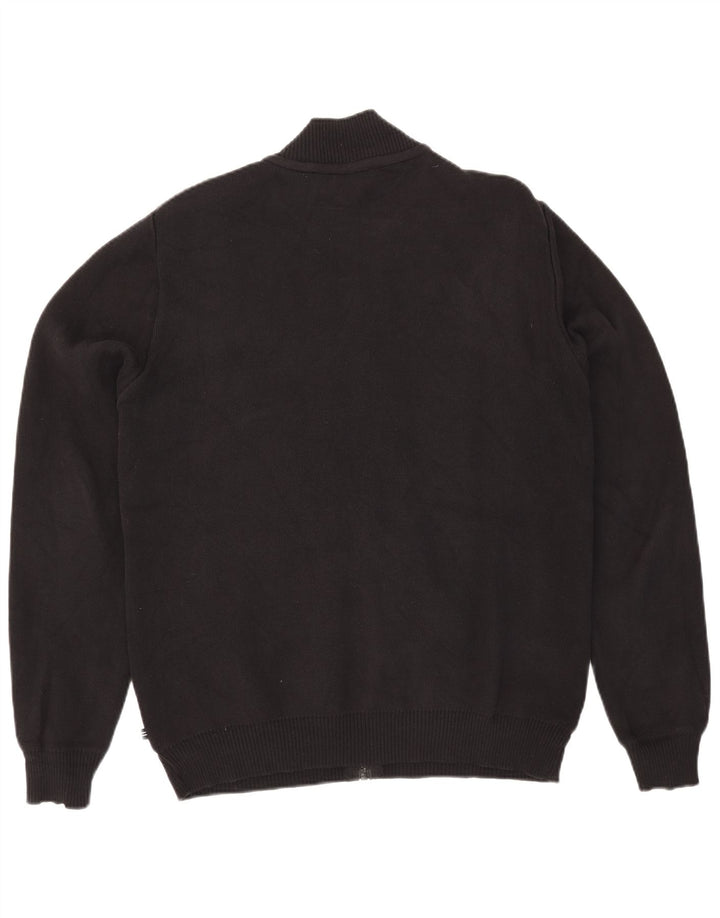 Maglione cardigan da uomo Nautica grande cotone nero
