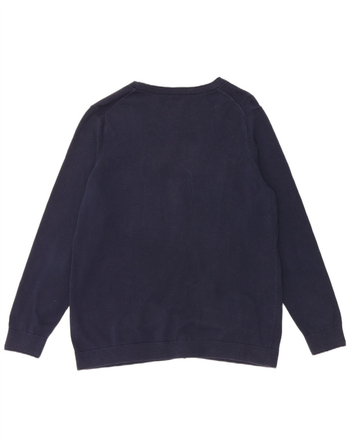 TOMMY HILFIGER Maglione cardigan da donna UK 18 XL Cotone blu navy