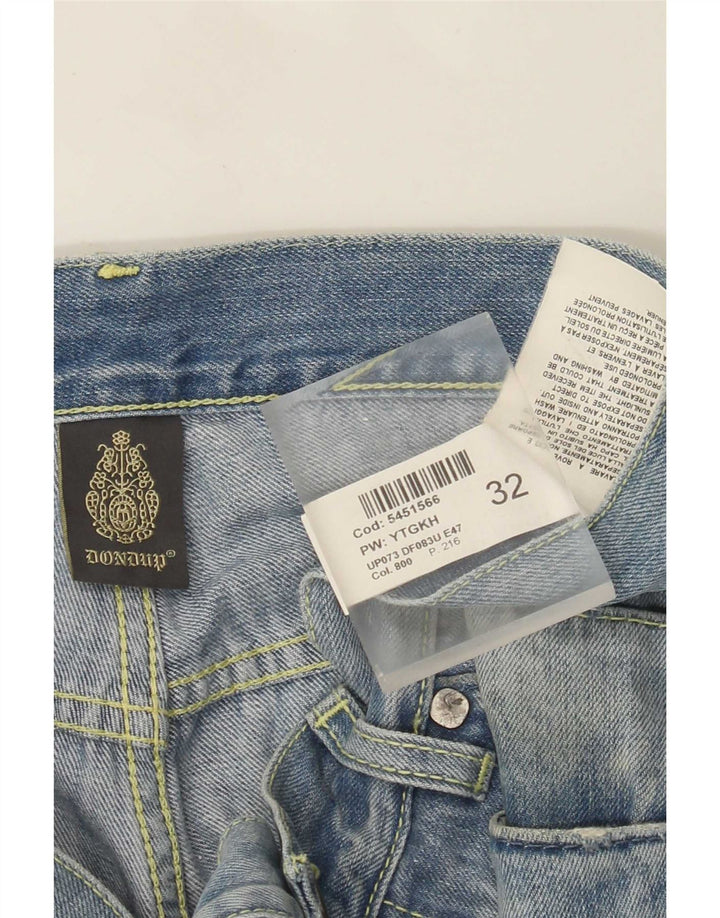 Jeans dritti da uomo Dondup W32 L30 cotone blu