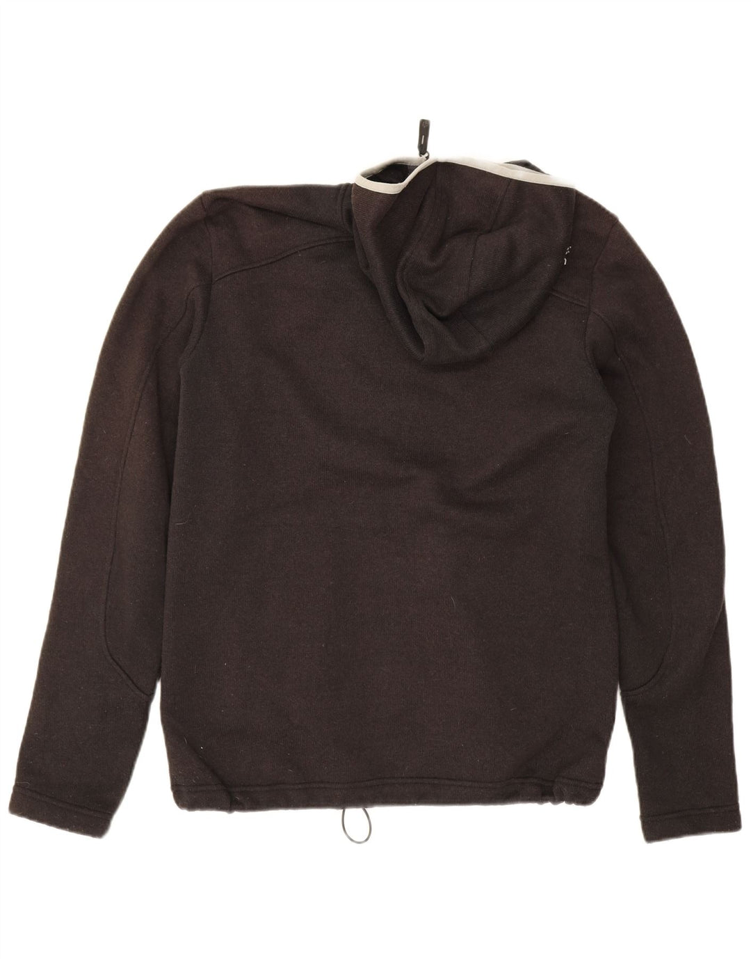 Maglione con cappuccio e zip da uomo Jack Wolfskin UK 36/38 Poliestere grigio medio
