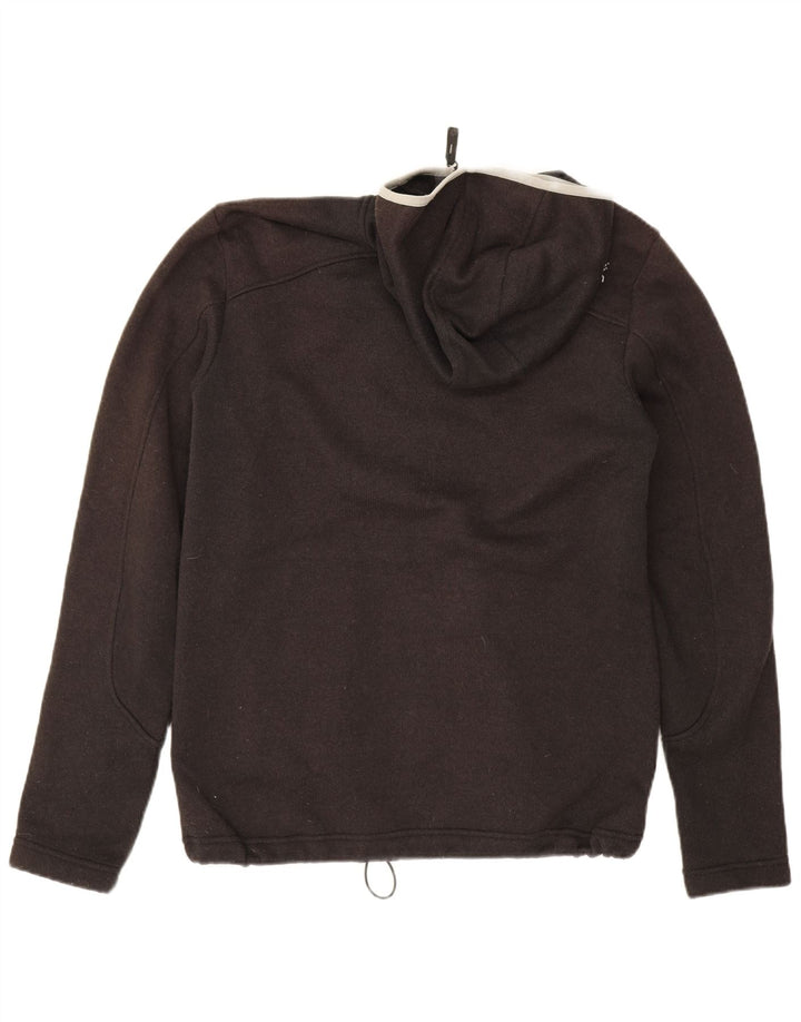 Maglione con cappuccio e zip da uomo Jack Wolfskin UK 36/38 Poliestere grigio medio