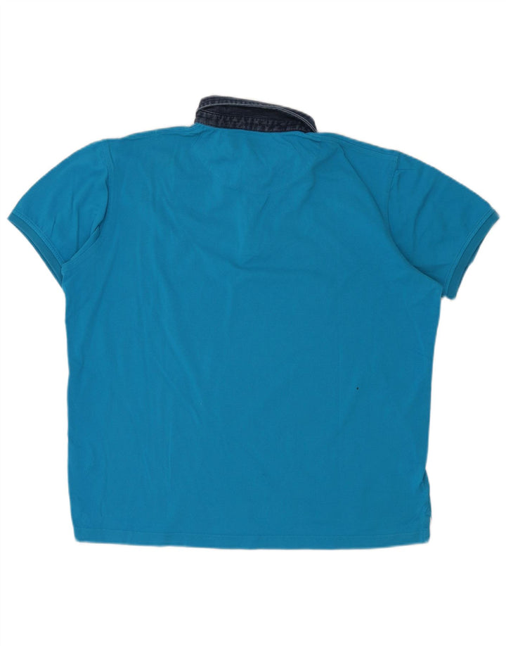Polo da uomo HARMONT & BLAINE 2XL cotone blu