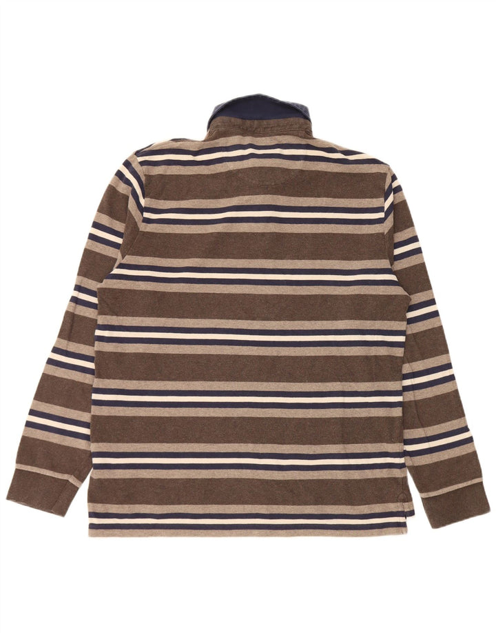 Polo da rugby a maniche lunghe da uomo Marks & Spencer Blue Harbour Marrone medio