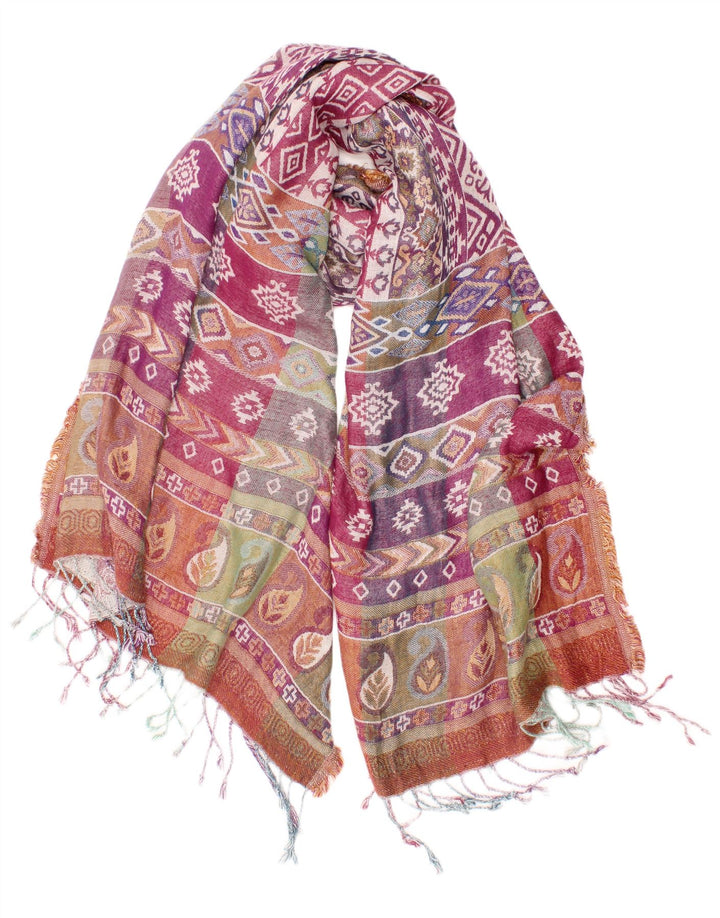Sciarpa rettangolare da donna Monsoon Taglia unica multicolore Fair Isle Bohemian