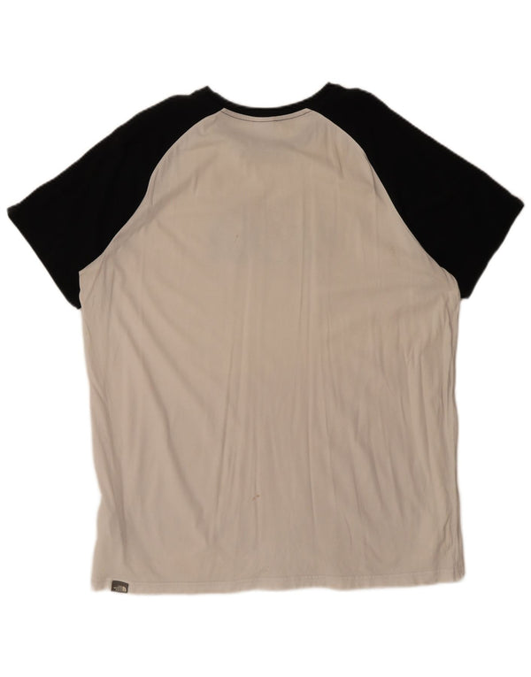 T-shirt grafica da uomo The North Face Top XL in cotone color block bianco