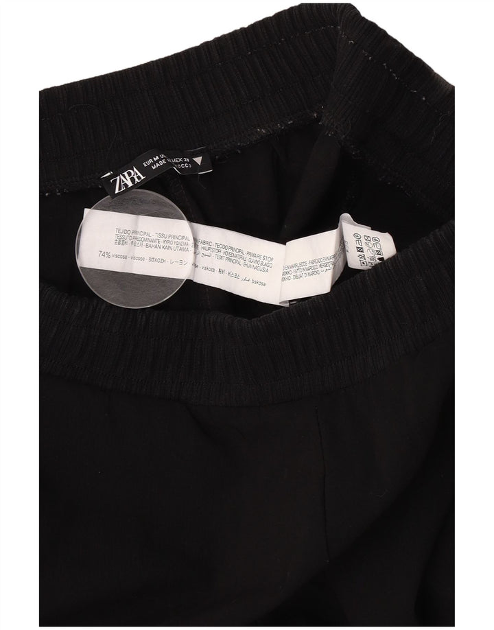 Pantaloni chino da donna Zara Joggers medi W28 L32 viscosa nera