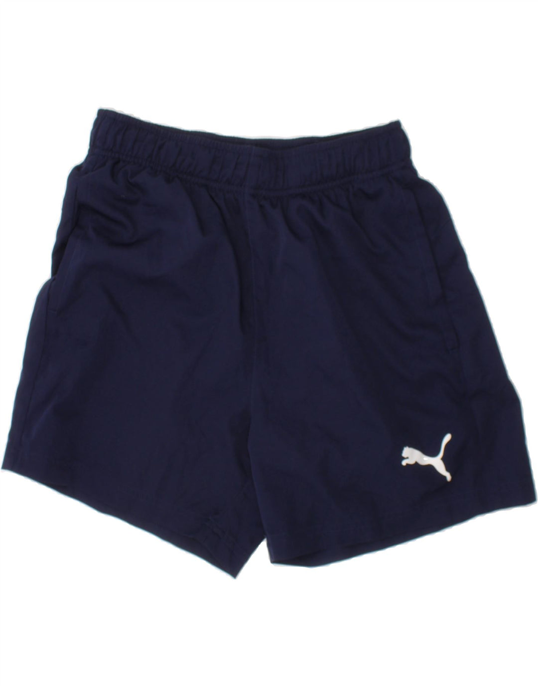 PUMA Mens Sport Shorts Small Navy Blue Polyester Vintage Puma and Second-Hand Puma from Messina Hembry 
