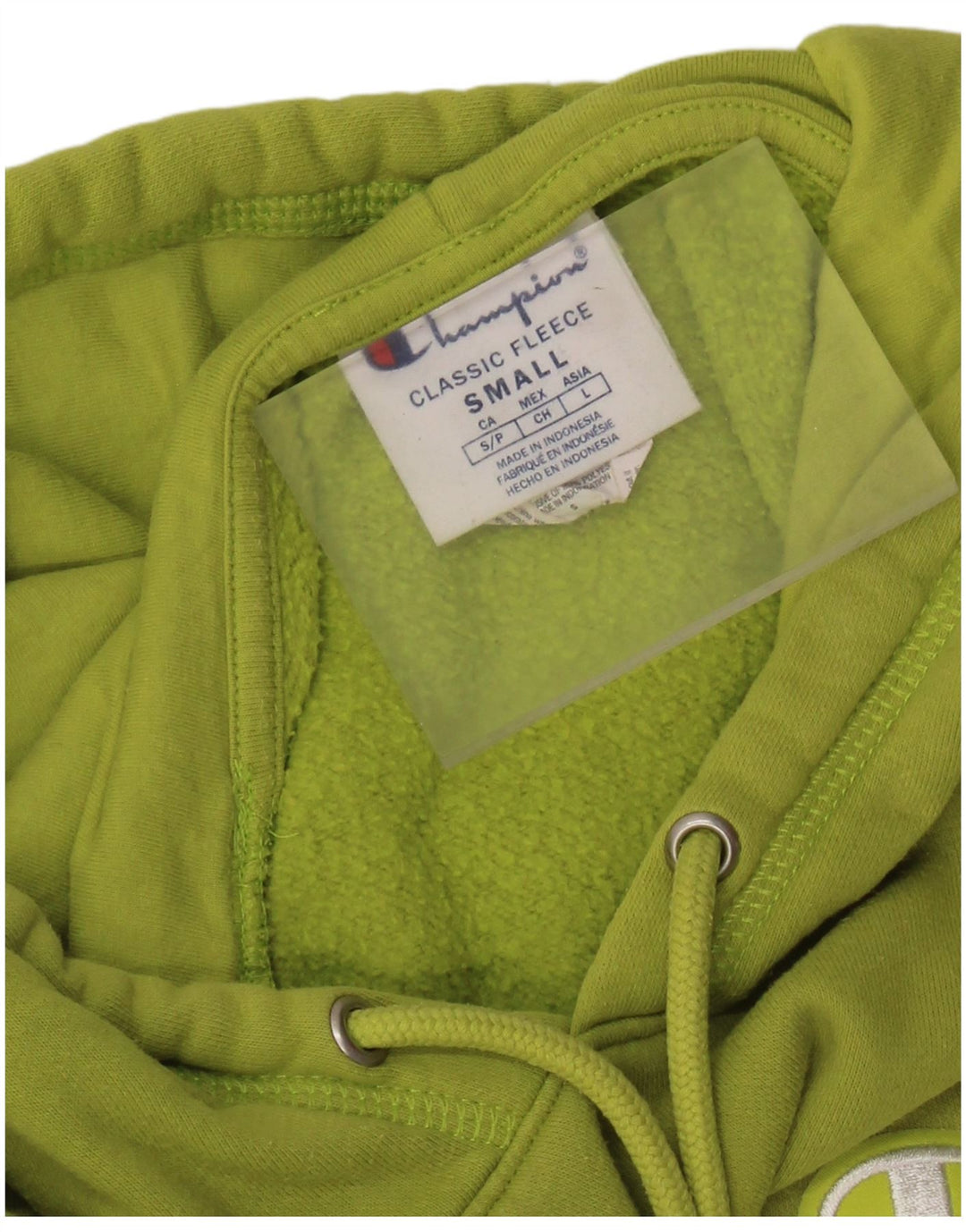 Maglione oversize con cappuccio da donna CHAMPION UK 10 piccolo cotone verde