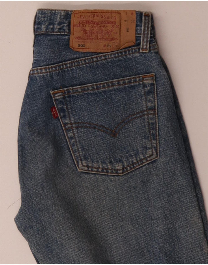 LEVI'S Jeans dritti da uomo 501 W29 L30 cotone blu