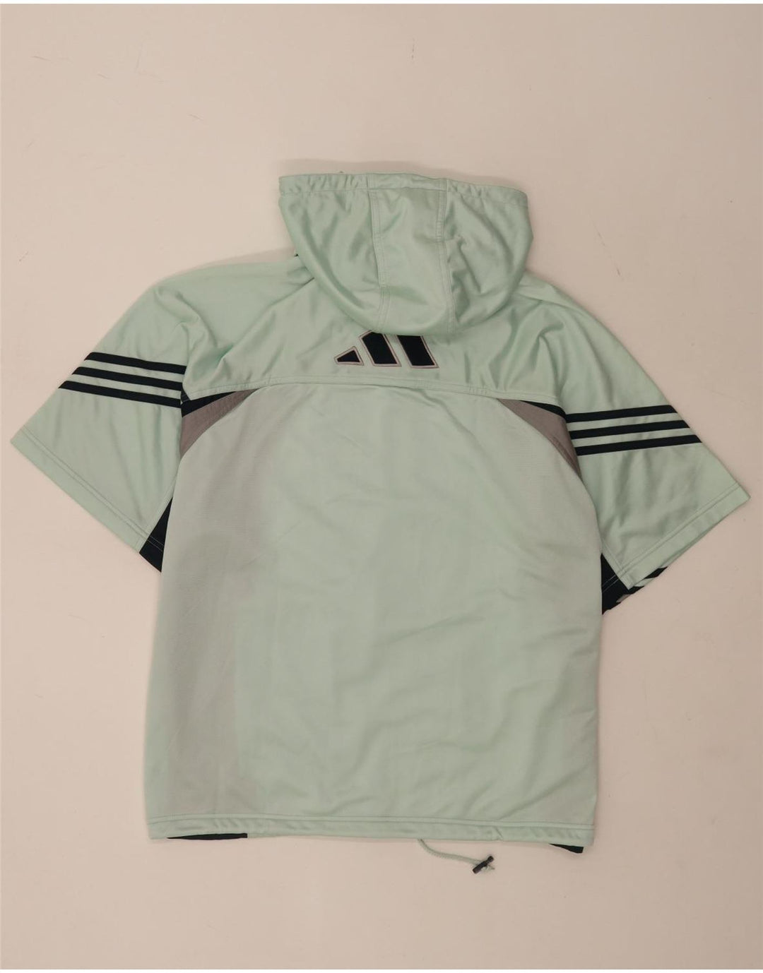 Giacca sportiva da uomo con cappuccio Adidas UK 40/42 Medio Turchese