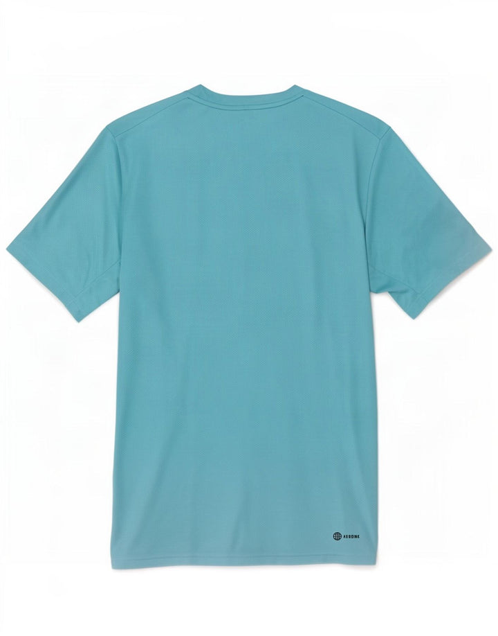 T-shirt da uomo Adidas Top Small blu in poliestere
