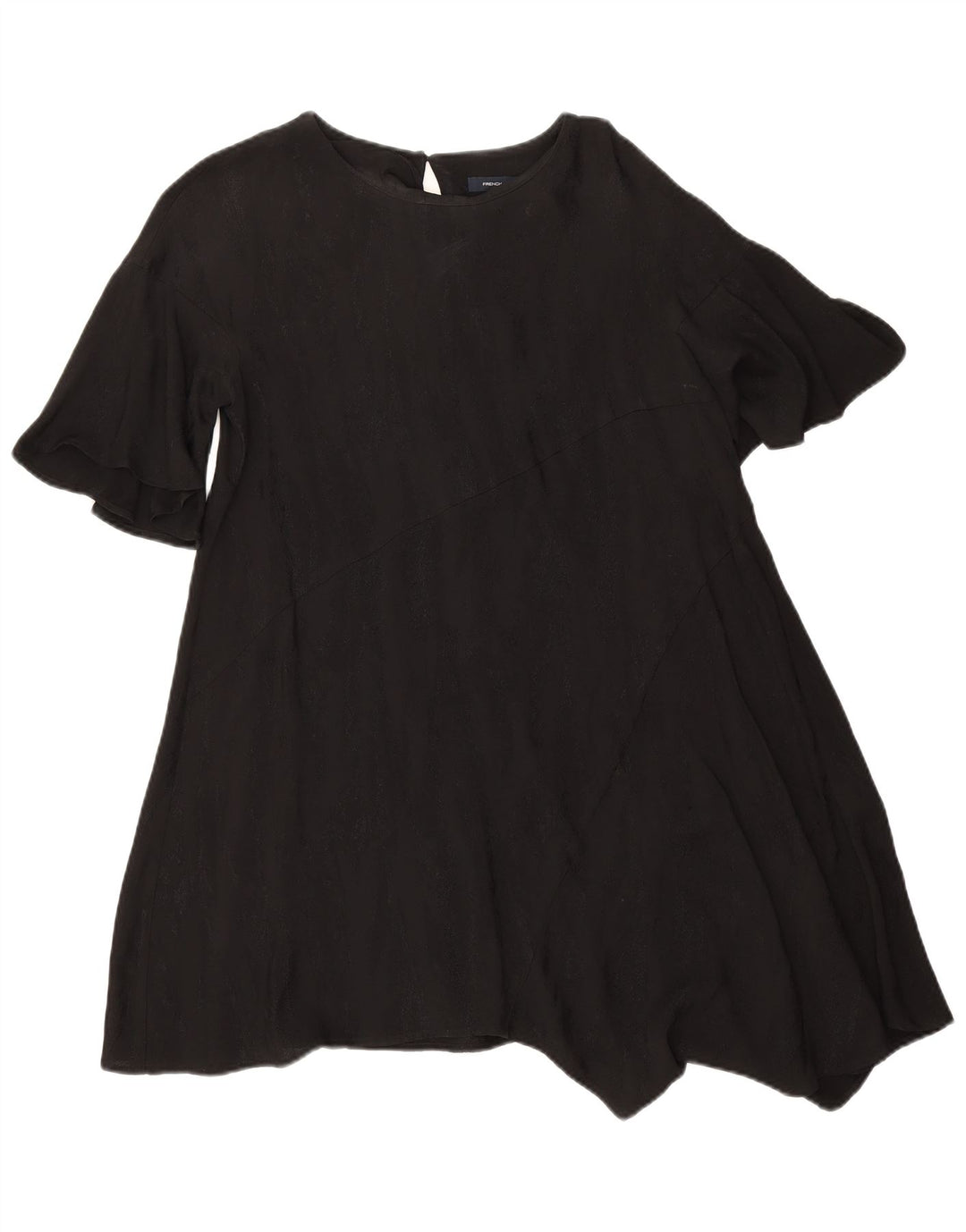 Abito asimmetrico da donna French Connection UK 10 piccolo in viscosa nera
