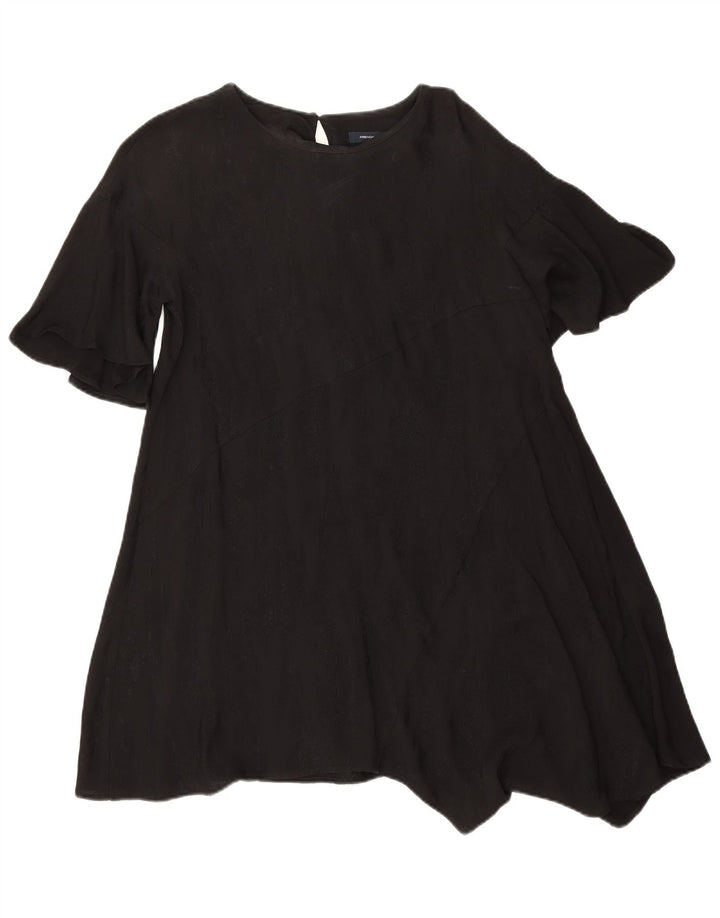 Abito asimmetrico da donna French Connection UK 10 piccolo in viscosa nera