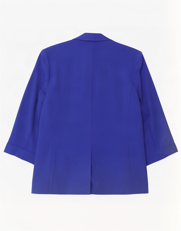 Giacca blazer aperta con maniche a 3/4 Marks & Spencer da donna UK 20 2XL Blu