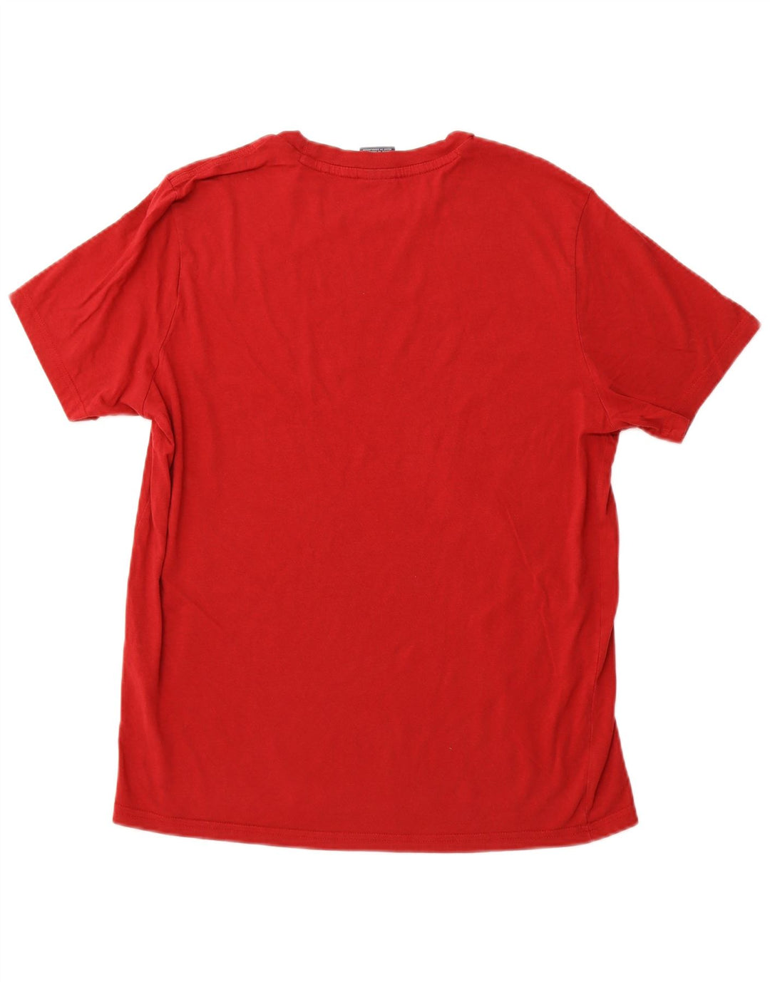 T-shirt grafica da uomo CHAMPION Top grande in cotone rosso