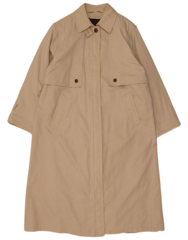 Cappotto vintage da donna UK 18 XL in acrilico beige