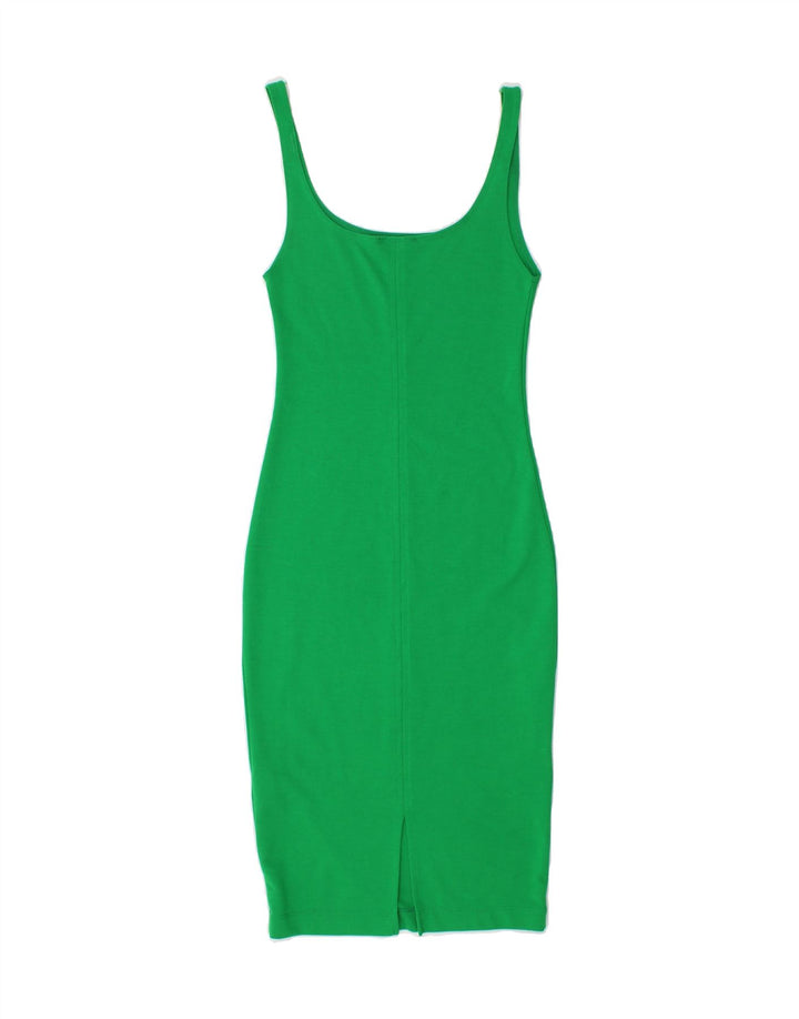 ZARA Womens Sleeveless Bodycon Dress UK 8 Small Green Polyester Vintage Zara and Second-Hand Zara from Messina Hembry 