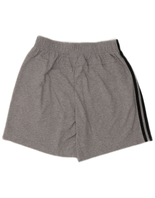 Pantaloncini sportivi Adidas da uomo piccoli in cotone grigio
