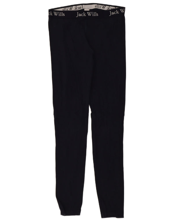 Leggings grafici da donna Jack Wills UK 10 piccolo cotone blu navy