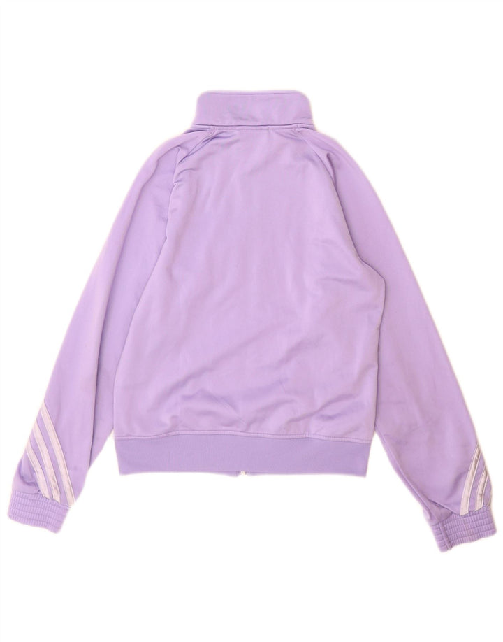 Giacca superiore della tuta da ragazza Adidas 11-12 anni in poliestere viola