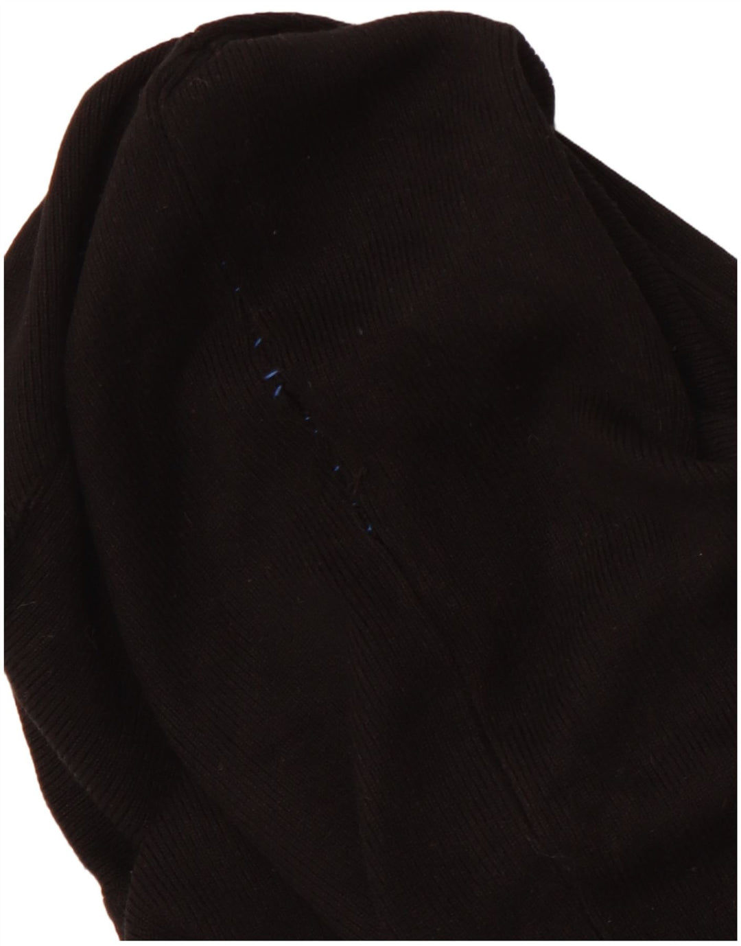 ZARA Maglione Corto da Donna con Collo Alto UK 12 Viscosa Nera Media