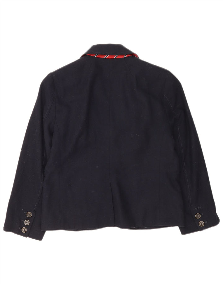 Giacca blazer a 2 bottoni da donna Abercrombie & Fitch UK 12 blu navy medio