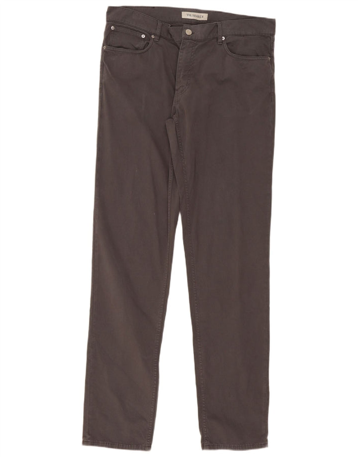 Pantaloni Casual Slim Uomo Trussardi W36 L36 Grigi