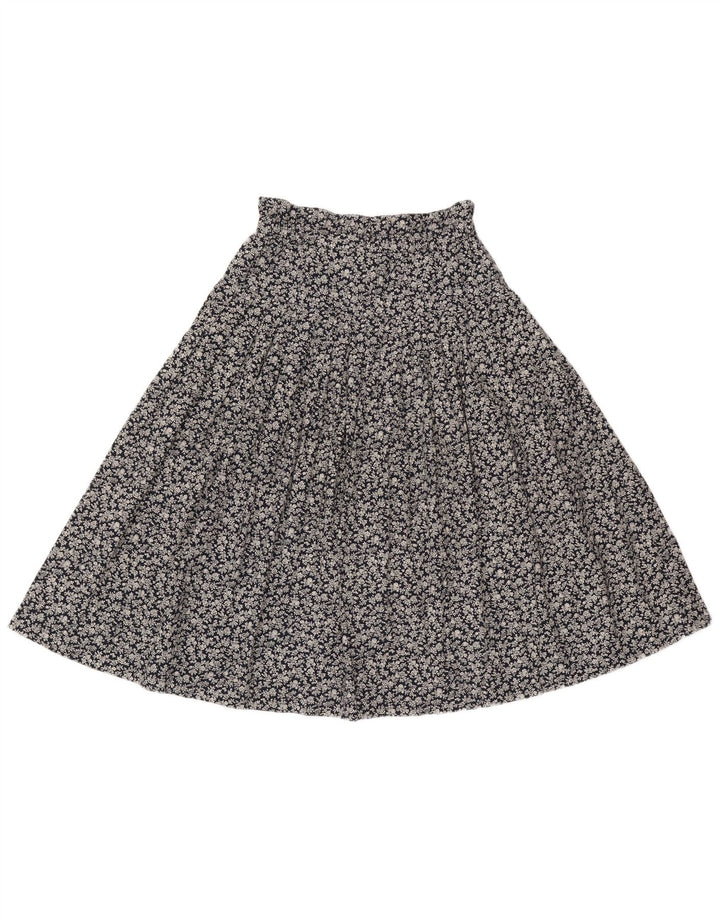 Gonna a trapezio da donna Simonetta W26 piccola floreale blu navy