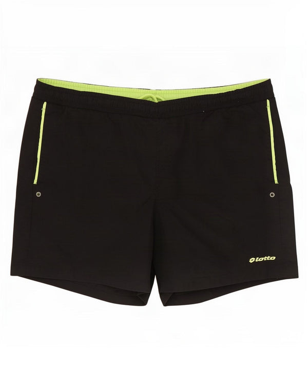 Pantaloncini da bagno da uomo Lotto XL in nylon nero