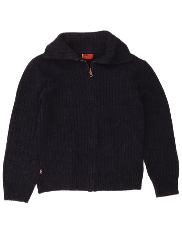 Maglione cardigan da donna LEVI'S UK 12 medio blu navy