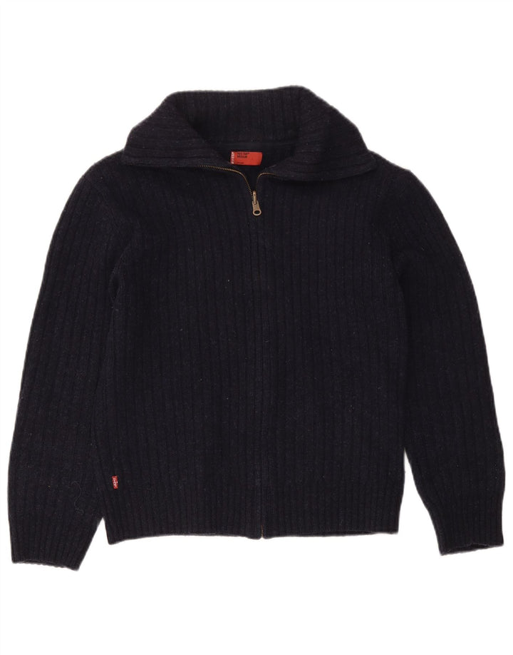 Maglione cardigan da donna LEVI'S UK 12 medio blu navy