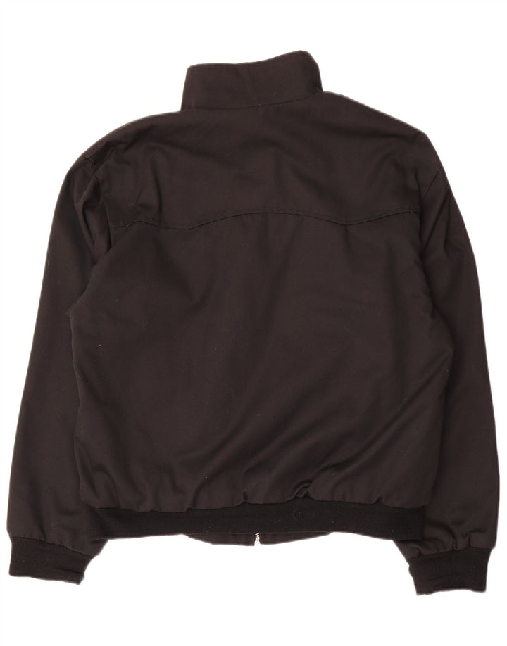 Giubbotto bomber da uomo vintage UK 38 poliestere nero medio