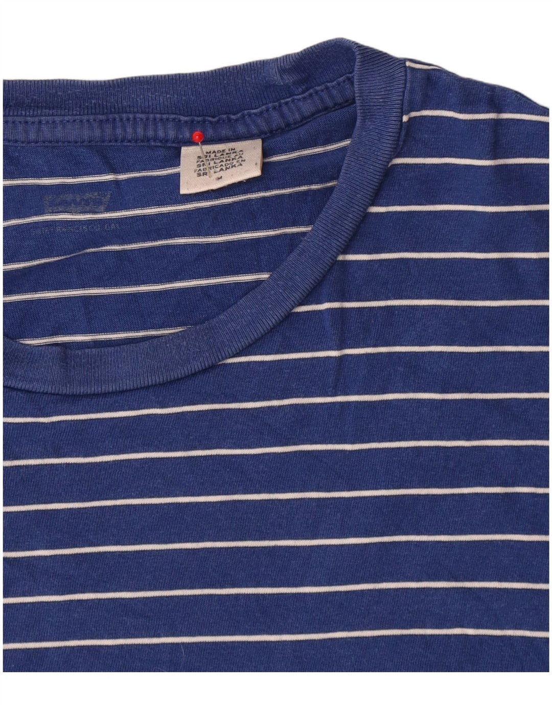 T-shirt da uomo Levi's Top in cotone a righe blu medio