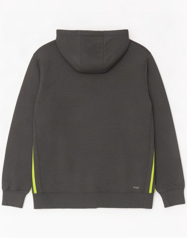 Adidas Uomo Felpa con cappuccio e zip grande Grigio