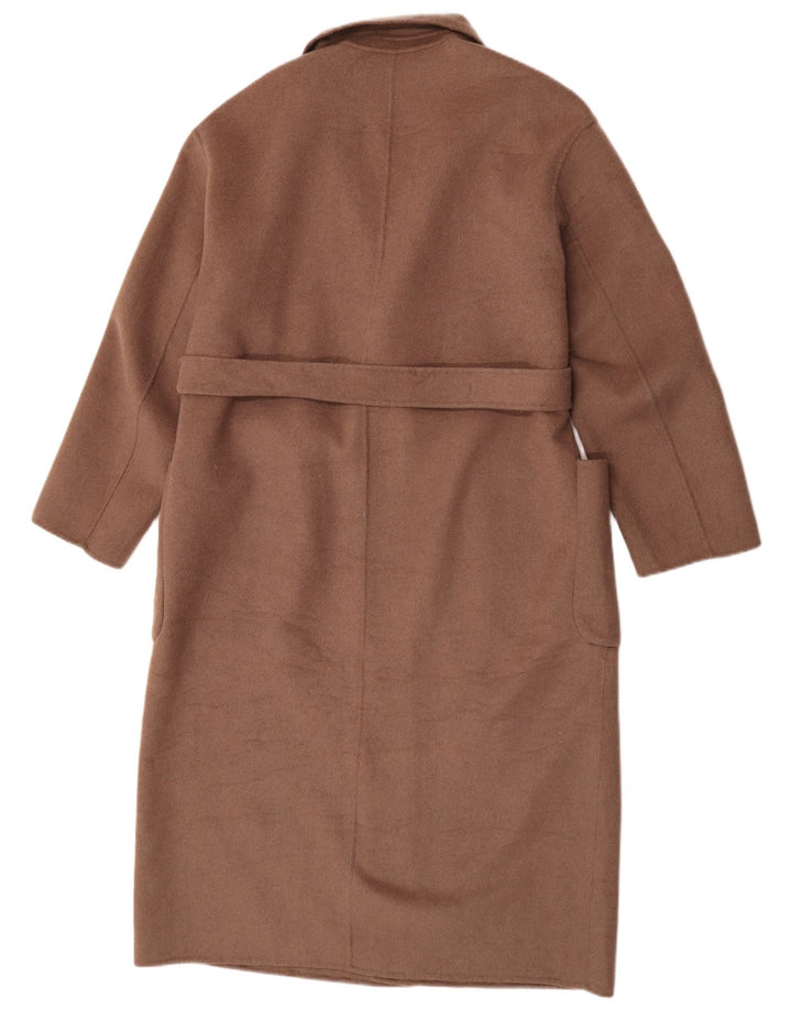 Cappotto Zara da donna UK 16 grande in lana marrone