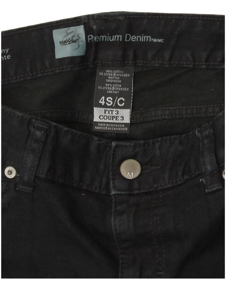 Jeans skinny elasticizzati da donna Mossimo US 4 Small W30 L30 cotone nero