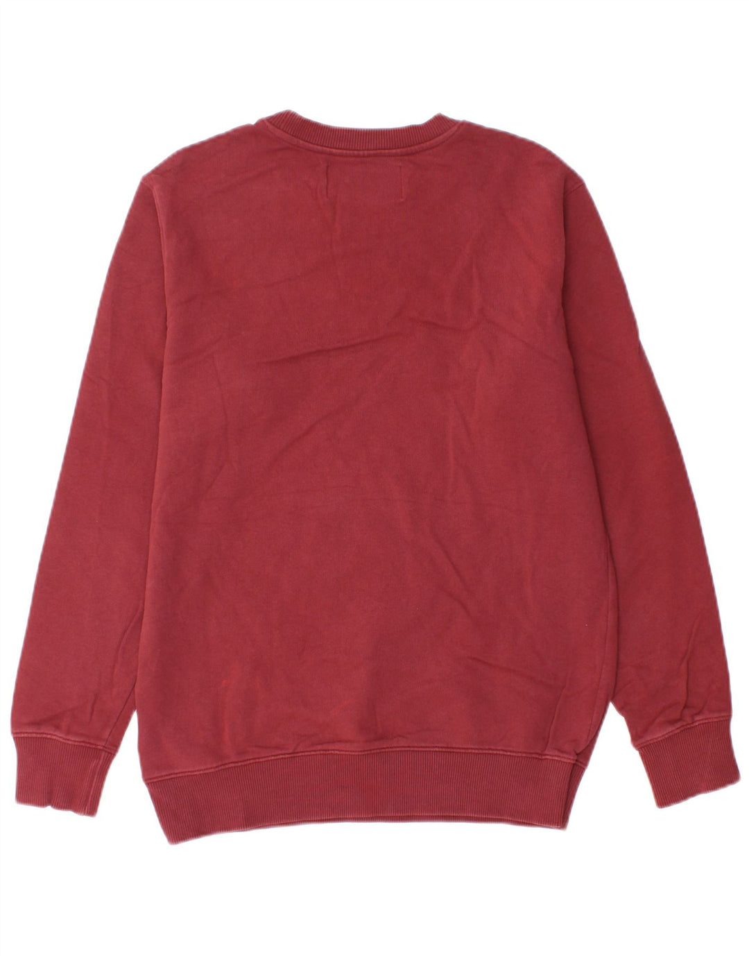 CALVIN KLEIN JEANS Felpa con grafica da uomo Maglione piccolo in cotone bordeaux