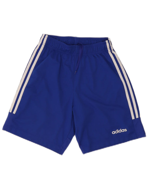 Pantaloncini sportivi Adidas Climalite da uomo piccoli in poliestere blu
