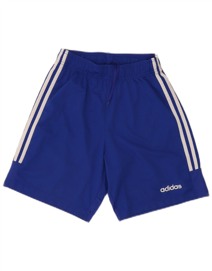 Pantaloncini sportivi Adidas Climalite da uomo piccoli in poliestere blu
