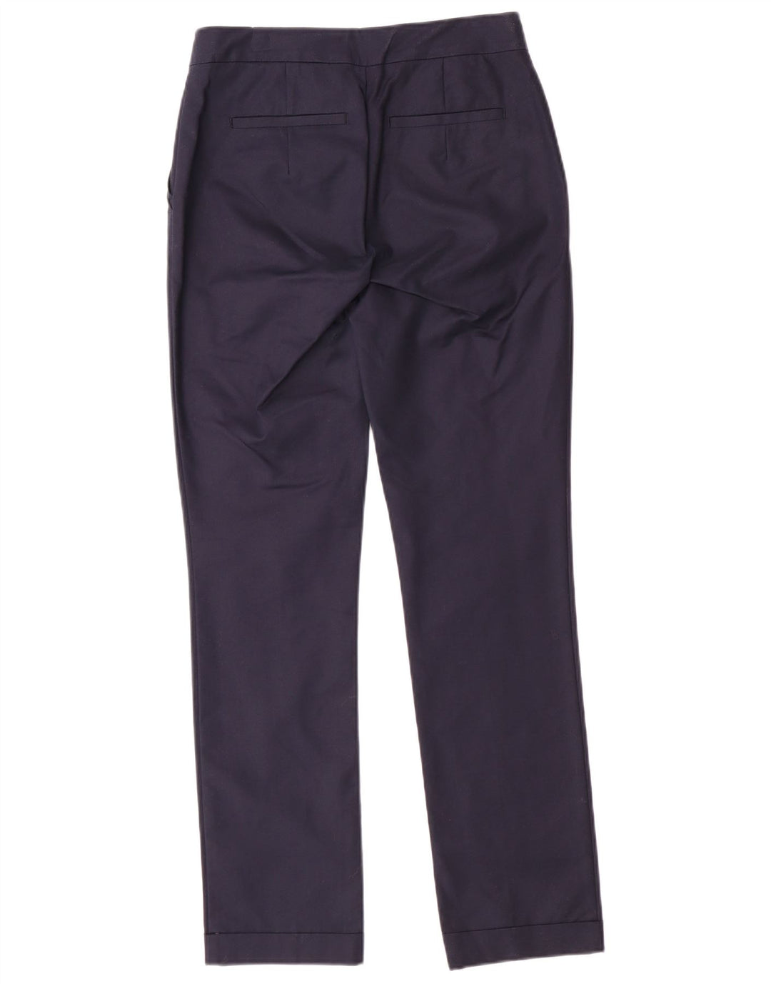 Pantaloni chino dritti da donna ZARA EU 34 2XS W24 L28 Blu navy