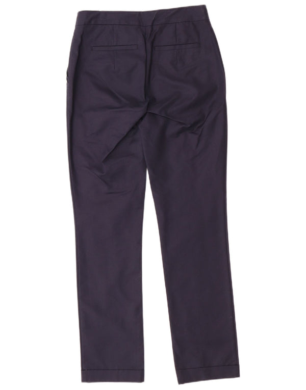 Pantaloni chino dritti da donna ZARA EU 34 2XS W24 L28 Blu navy