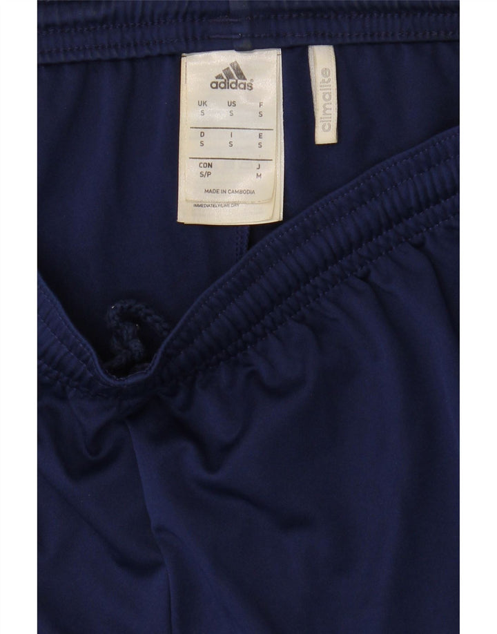 Pantaloncini sportivi Adidas Climalite da uomo piccoli in poliestere blu navy