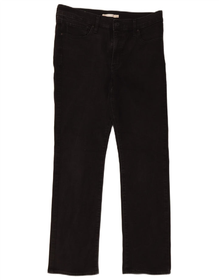 Jeans dritti modellanti Levi's 314 da donna W31 L30 cotone nero