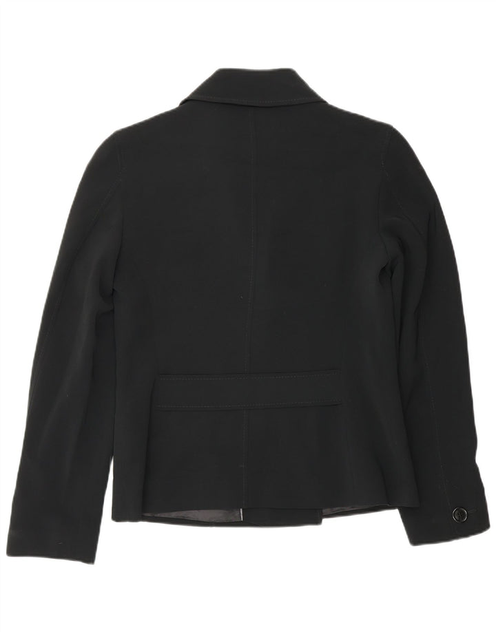 Giacca blazer doppiopetto da donna Marks & Spencer UK 10 piccola nera