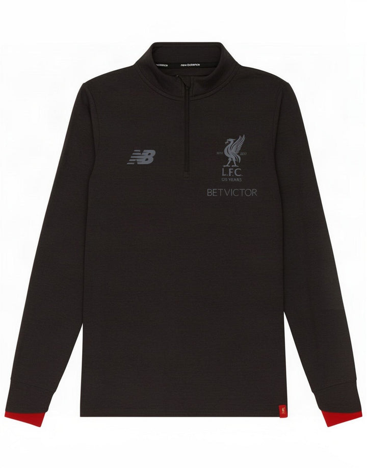 New Balance Uomo Liverpool Graphic Pullover Tuta Top Piccola Grigia