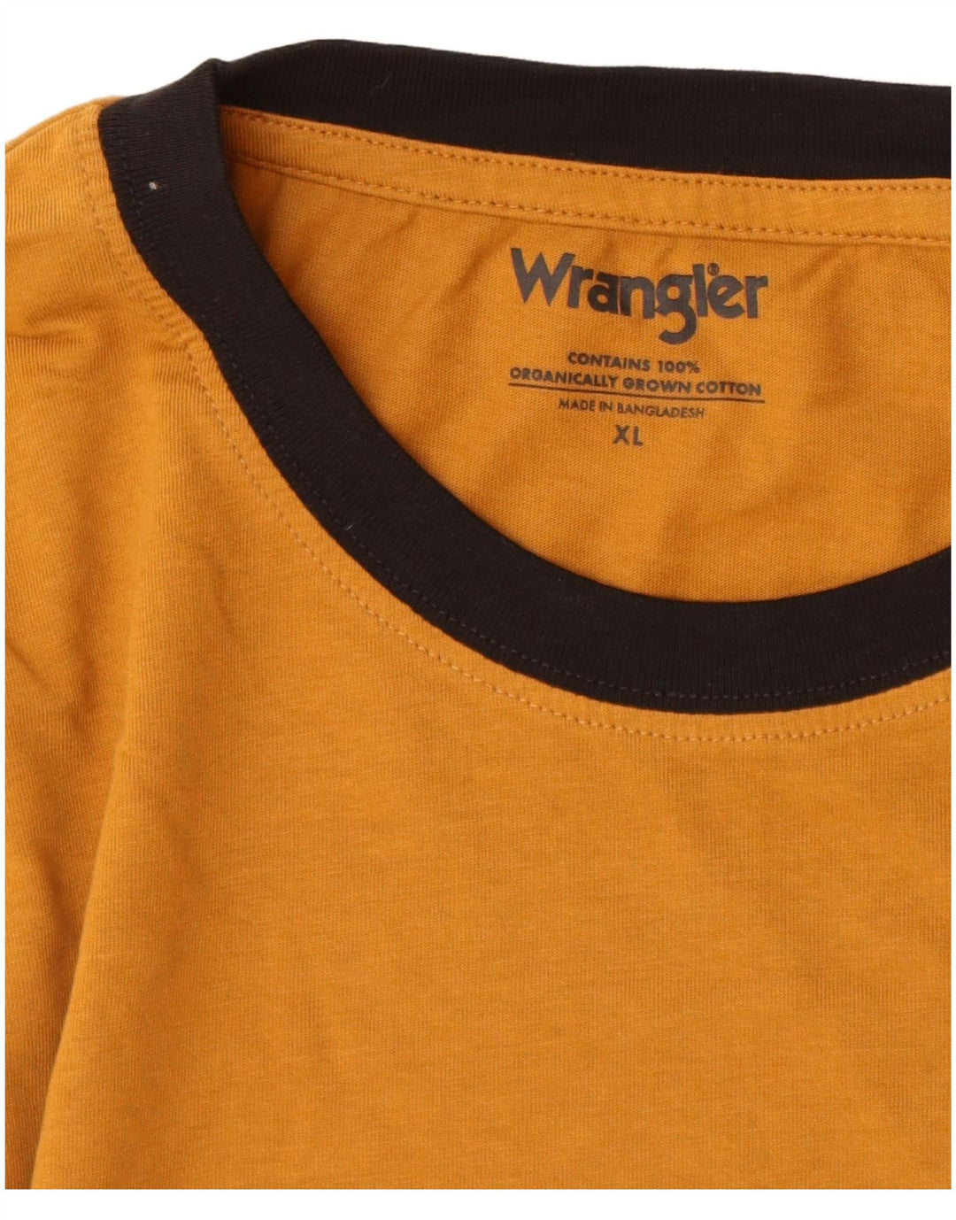 T-shirt da uomo WRANGLER Top XL in cotone marrone